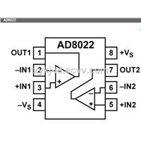 AD8022ARZ ADI (Dual High Speed, Low Noise Op Amp)