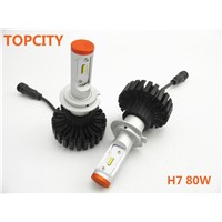 Topcity Factory G6 H7 80W Easy Installing LED Headlight High Power Auto LED Head Lamp LED Headlight Bulbs