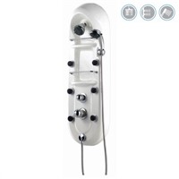 Bathroom China Thermostatic Electric Faucets Handle Shower Panels with ABS Rain Shower Head