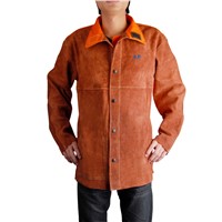 Leather &amp;amp; FR Welding Jacket Cool Welding Jacket Men Leather Jacket