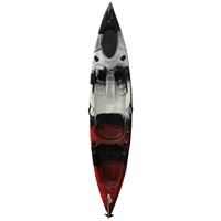 High Quality Sit on Top Fishing Kayak Black White Red Mix Color