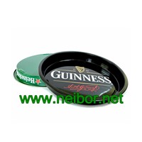 Bar Use or Beer Promotional Use Large Round Metal Tin Serving Tray