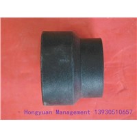 PE Injection Molding Socket Reducing Coupling Black Plastic Pipe Fitting