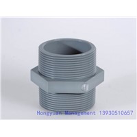 Plastic PVC Double Male Adapter Plastic Pipe Fitting