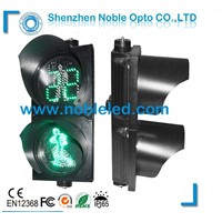 200mm Pedestrian Light with Countdown with Dynamic Green Pedestrian Yellow Countdown