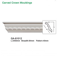 2400mm White Polyurethane Foam Cornice PU Ceiling Corner Moulding