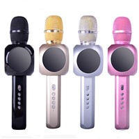 Home Wireless Portable Bluetooth Speaker Microphone for Karaoke