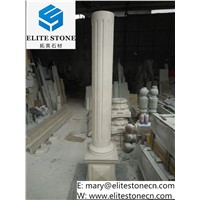 Elite Stone Beautiful Marble Hollow Roman Pillar (Decorative Column in Stone)