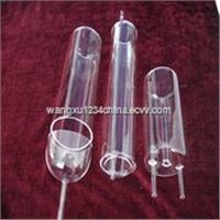 Clear Quartz Tubes with One End Closed