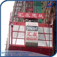 SC200 2000KG Building Construction Hoist Single Cage 50m Mast Section Height