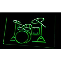LS056-g My Band Room Drum Music Instruments Light Sign