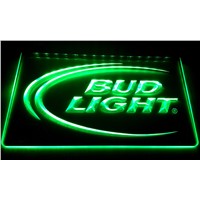 LS006-g Bud Lite Beer Bar Pub Club Logo Neon Light Signs