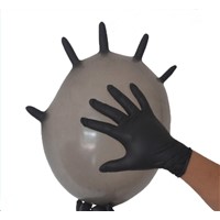 Disposable Work Safety Protection Black Nitrile Glove