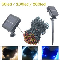 200 LED Solar Lamps LED String Fairy Lights Garland Christmas Solar Lights for Wedding Garden Party Decoration Outdoor