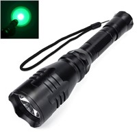 LED Hunting Flashlight Torch Hight Power Cree Torch Cree Green Red Light Lantern 1-Mode Waterproof for 1x18650