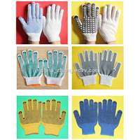 PVC Dotted Cotton Knitted Safety Gloves &amp;amp; Industrial Gloves