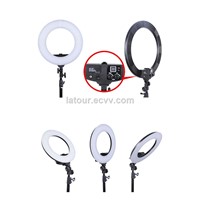 LATOUR New Arrivel LED Continuous Portable Electrics Ring Light for Make up &amp;amp; Beauty Video Photo HD-18D