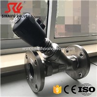 Sikaifu Brand SS304 Angle Seat Valve Flange Conection for High Temperature