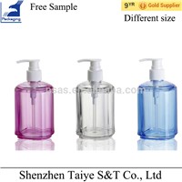 Different Special Shape Exquisite Acrylic Lotion Bottle with Metal Pump