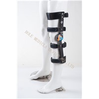 Knee Orthosis, Angle Adjustable Post Op ROM Hinge Knee Brace, Knee Support