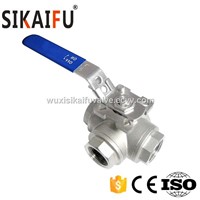 Stainless Steel L Port 3 Way Ball Valve