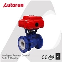 PTFE SEATED ELECTRIC FLANGED BALL VALVE