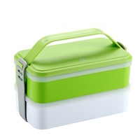 Portable Rectangle Food Container Lunch Box with Handle
