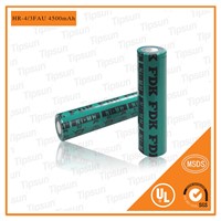 FDK 1.2V HR-4/3FAU 4500mAh 18670 Ni-MH Rechargeable Battery for Digital Product