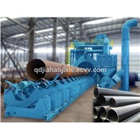 QGW Steel Pipe Shot Blasting Cleaning Machinery for Big Steel Pipes &amp;amp; Tubes