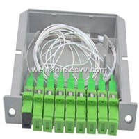FTTH Optical Fiber PLC Card Cassette Splitter Box 1:8 1x8 SC/APC