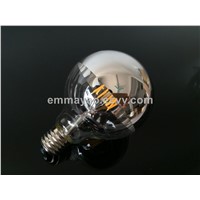 Global Half Mirror Filament LED Bulb Decorative LED Filament Bulb Dimmable G95