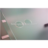Acid Etched Glass for Glass Wall, Partitional, Railing, Kitchen Scree, Shower Screen, Door
