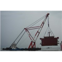 Sheerleg 1000t Floating Crane Barge 1000 Ton Shearleg Sale Sell $5million Only