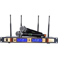 Ture Diversity UHF Wireless Microphone TD-870D Dual-Channel Four Antenna Receiver