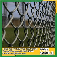 Europe Moscow Used Chain Link Fence St. Petersburg Powder Coated Metal Fencing for Sportfield