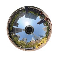 Sony 1200TVL Megapixels HD Wide Angle Fisheye Lens Vandal-Proof CCTV Cameras