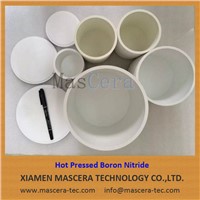 Molten Metal Non-Wetting Hot Pressed Boron Nitride HPBN Ceramic Crucible with Lid