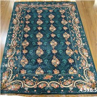 Handmade Turkish 100% Pure Silk Carpet Bedroom Hand Knotted Persian Area Rugs