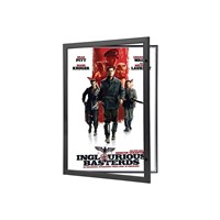 Black Locking Movie Poster Frame 27x40 Inches, Front Loading Display Case