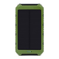 Portable Convenience 10000mah Charger Dual USB 12V Solar Power Bank
