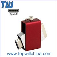 Tiny Swivel Colorful USB 3.1 USB C Flash Drive Free Key Ring OTG Function
