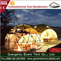 Beautiful Steel Structure White PVC Geodesic Dome Tent for Holiday
