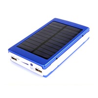 External Battery Real Capacity Dual USB Solar Power Bank 8000mah