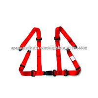 Red 4-Point Racing Car Open Car Seat Belt