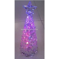 12inch LED Christmas Tree Light with Five-Pointed Star, Seven Colors Lamp