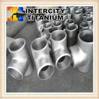 China Manufacturer Offer ASTM B363 Titanium Pipe Fitting Titanium Tee GR2