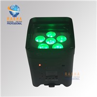 Core Smart Infrared Remote Control 6IN1 RGBAW UV Battery Powered Wireless LED Uplight LED Par Light