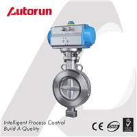 Wenzhou Supplier Triple Offset Wafer Pneumatic Butterfly Valve