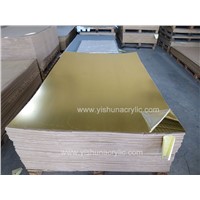 High Quality 4ftx6ft Light Golden Mirror Acrylic Sheets Pmma Mirror Sheets