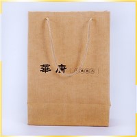 Attractive Design Enviornmental Cloth Imitated &amp;amp; Part of UV Customised Paper Bag with Logo for Packaing